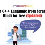 Learn C++ Language from Scratch in Hindi for free in 2024