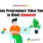 Python Programmer Free Video Course in Hindi 2024