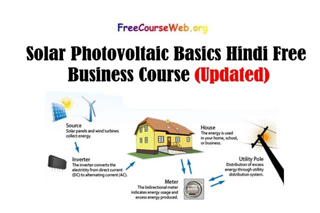 Solar Photovoltaic Basics Hindi Free Business Course