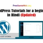 WordPress Tutorials for a beginner Free in Hindi (2024)