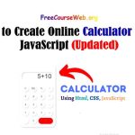 How to Create Online Calculator using JavaScript in 2024