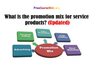 What is the promotion mix for service products?